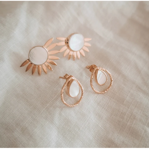 Boucles d'oreilles Ira doré