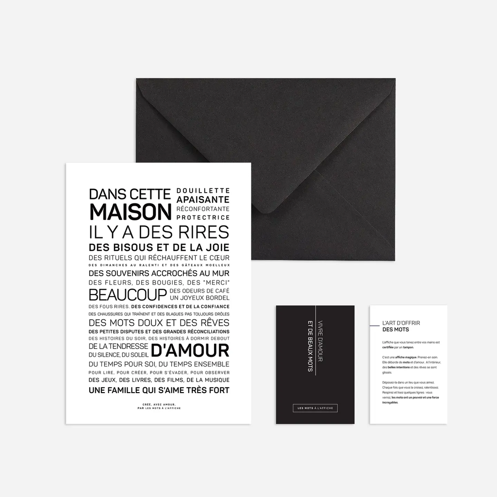 Carte - mini affiche Dans cette maison