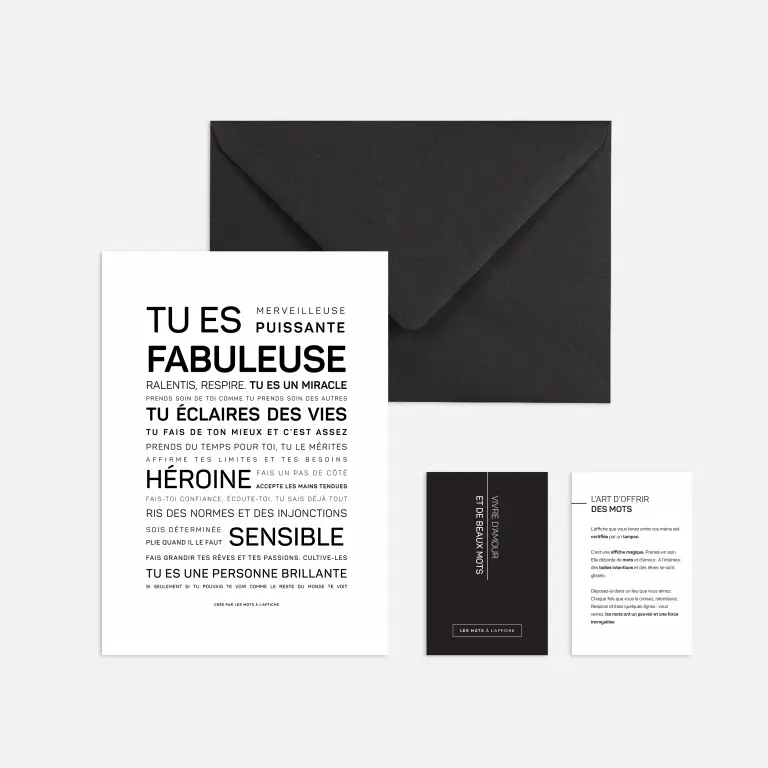 Carte - mini affiche Tu es fabuleuse