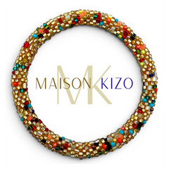 Bracelet népalais Or, multicolore
