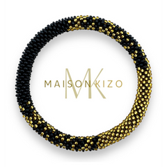 Bracelet népalais Noir, or
