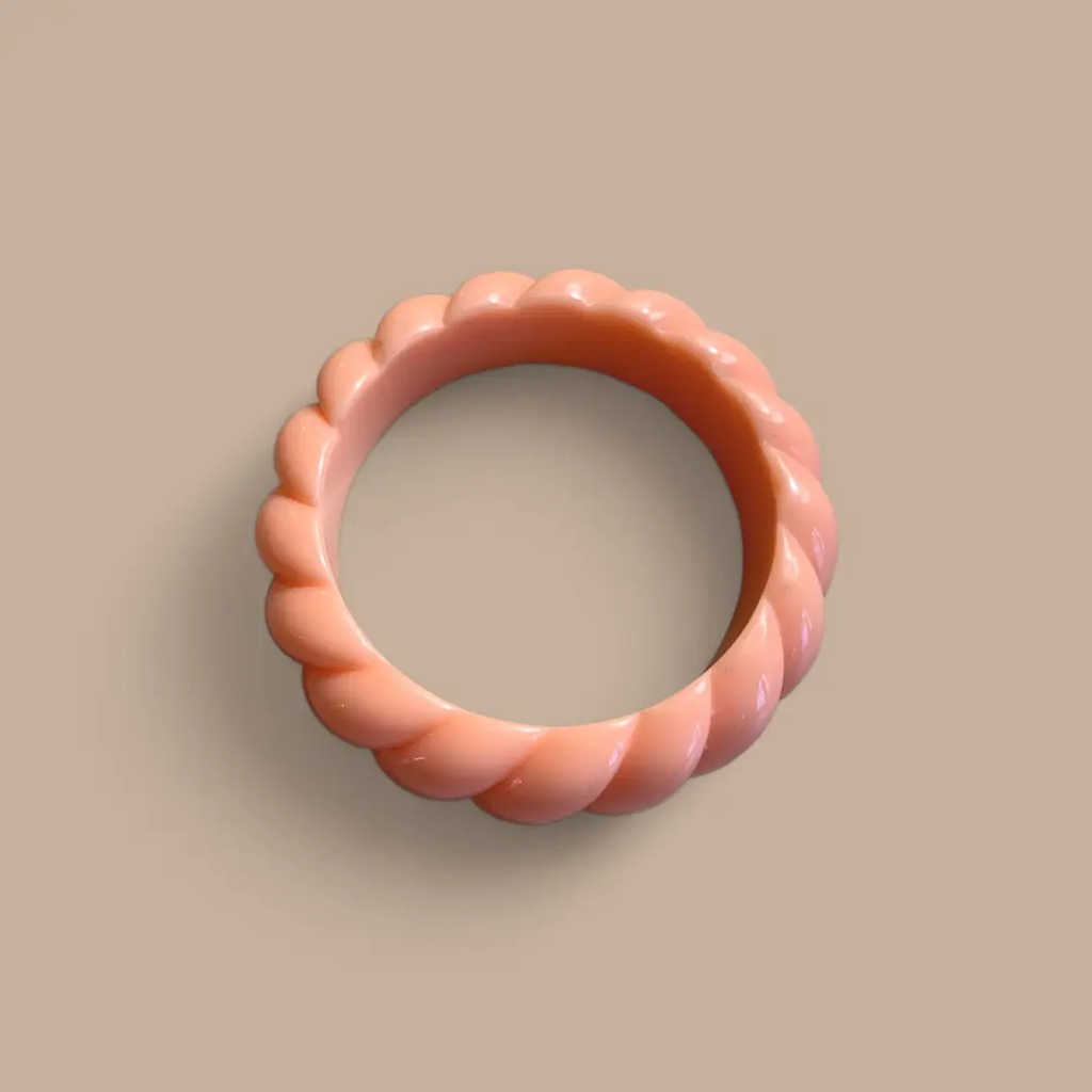 Jonc corail torsadé