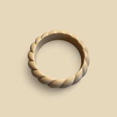 Jonc torsadé Beige