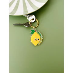 Porte-clés Citron - Zeste de bonheur
