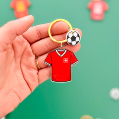 Porte-clés Maillot de foot Papa - Equipe de Suisse