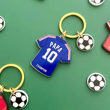 Porte-clés Maillot de foot Papa - Equipe de France