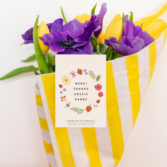Sachet de graines - Merci Thanks Grazie Danke