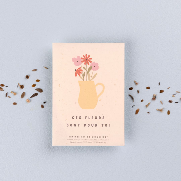 Sachet de graines - Ces fleurs sont pour toi