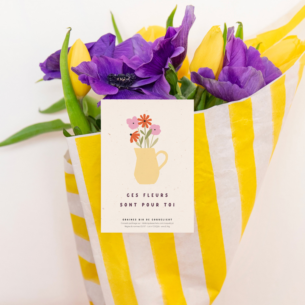 Sachet de graines - Ces fleurs sont pour toi