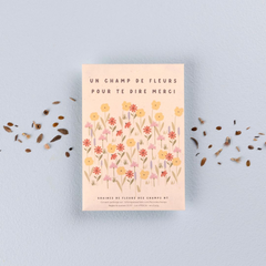 Sachet de graines - Un champ de fleurs pour te dire merci