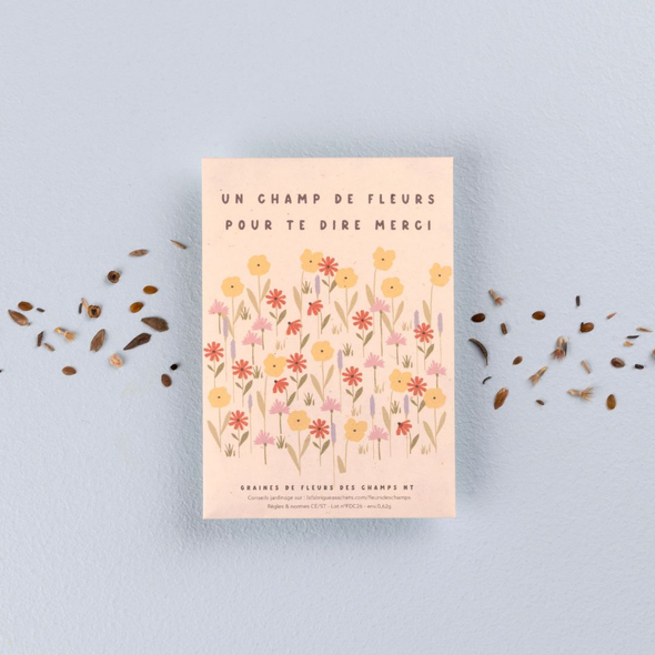 Sachet de graines - Un champ de fleurs pour te dire merci