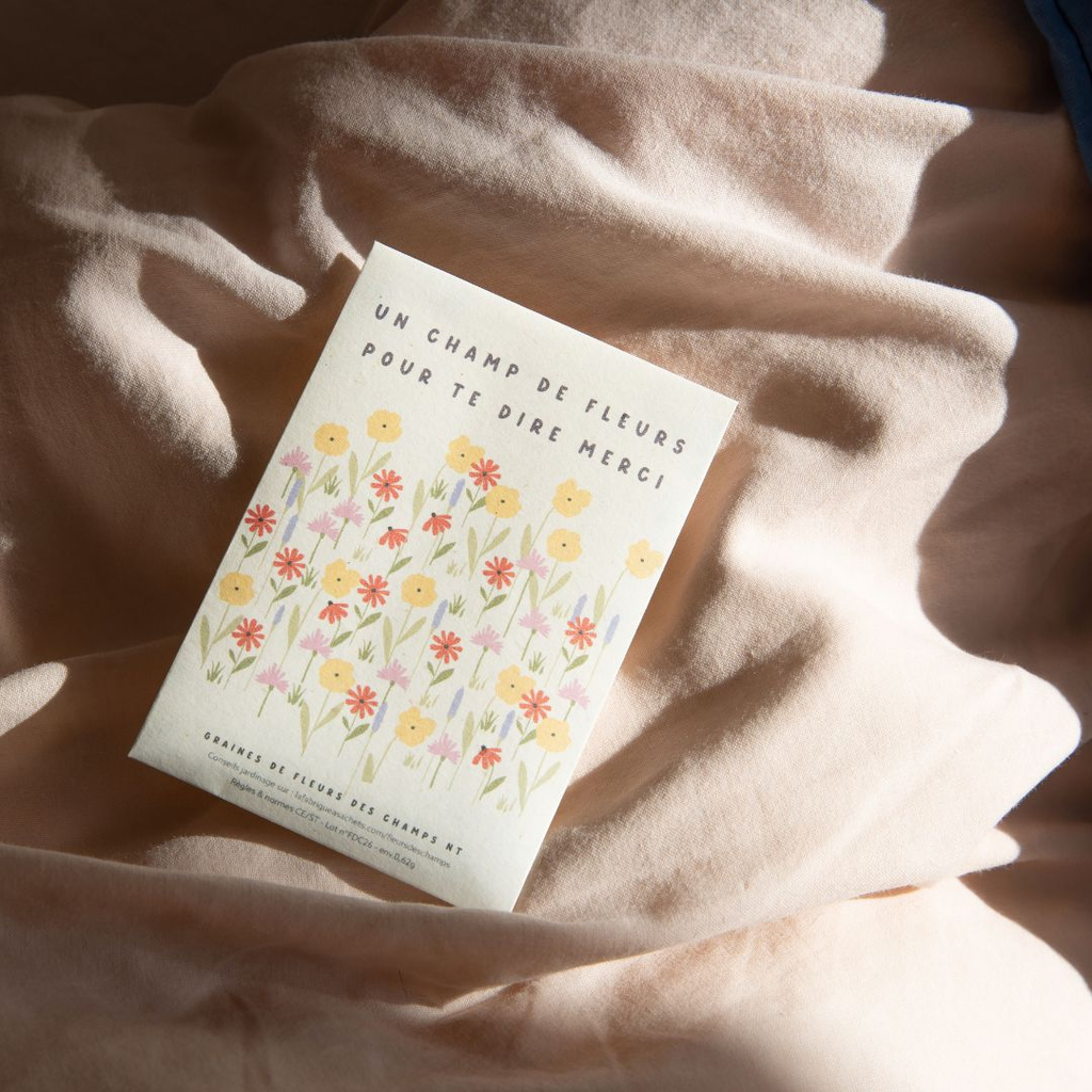 Sachet de graines - Un champ de fleurs pour te dire merci