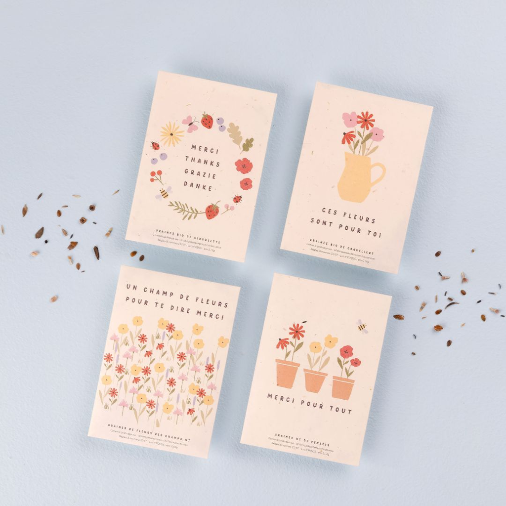 Sachet de graines - Un champ de fleurs pour te dire merci