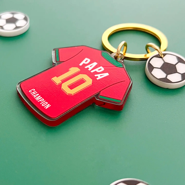 Porte-clés Maillot de foot Papa - Equipe du Portugal