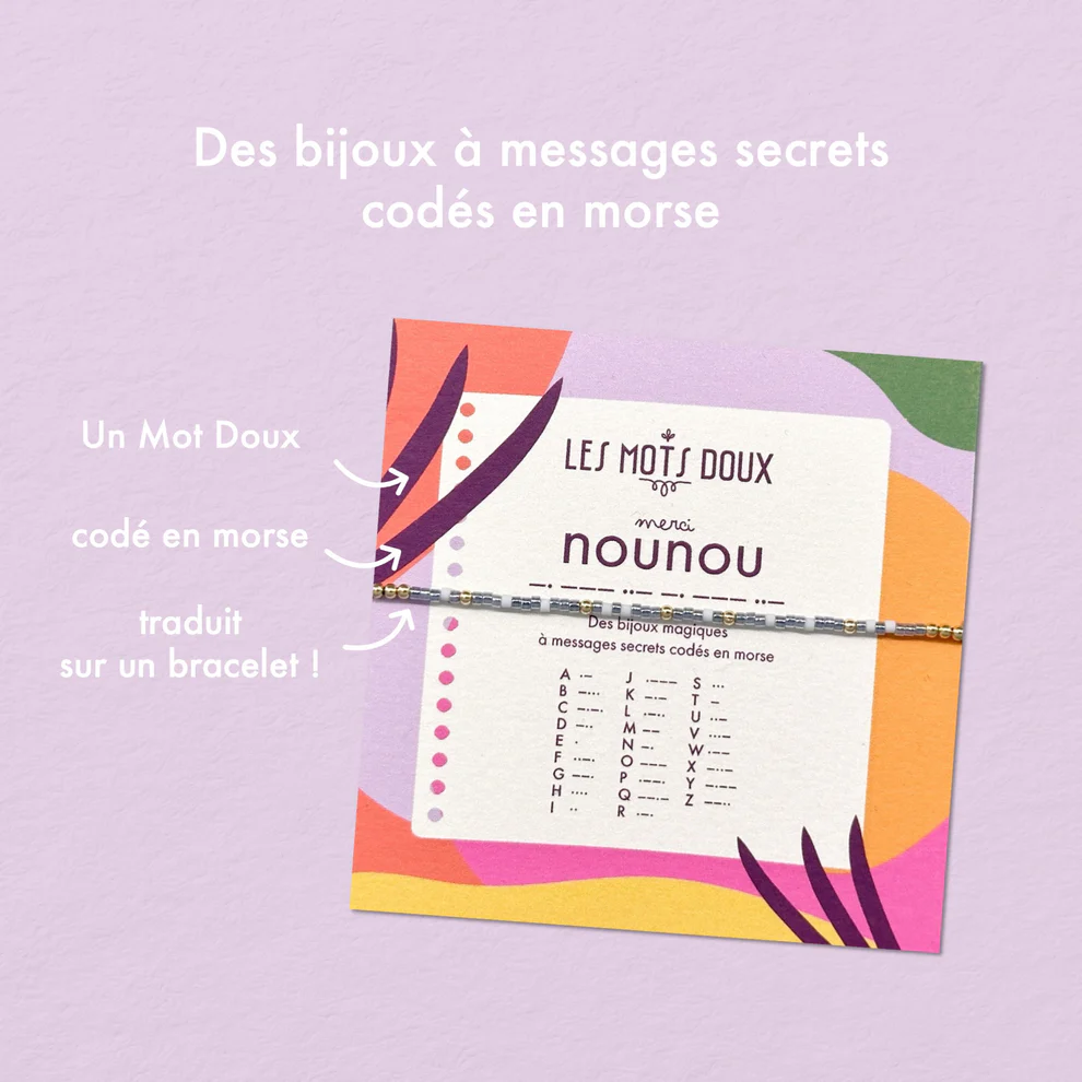 Bracelet morse "Nounou"