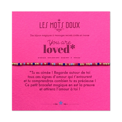 Bracelet code morse "You are loved"