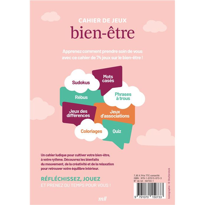 Cahier de jeux bien-être