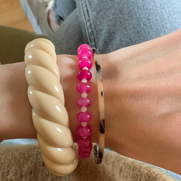 Bracelet Olympe - Framboise