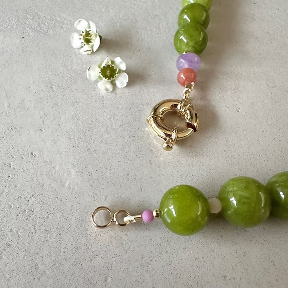 Collier Colette - Vert olive