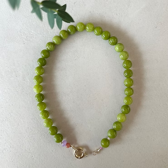 Collier Colette - Vert olive
