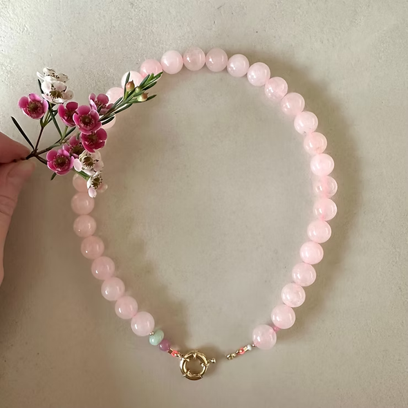 Collier Colette - Rose poudré