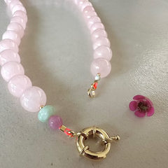 Collier Colette - Rose poudré