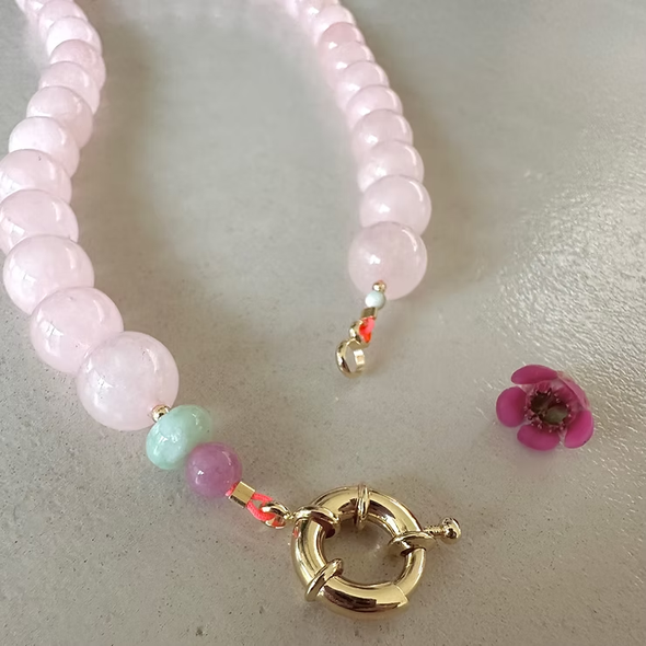 Collier Colette - Rose poudré