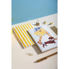 Summer Dachshund - Duo de carnets de poche A6