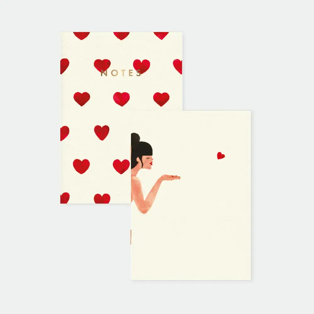 Bisou - Duo de carnets de poche A6