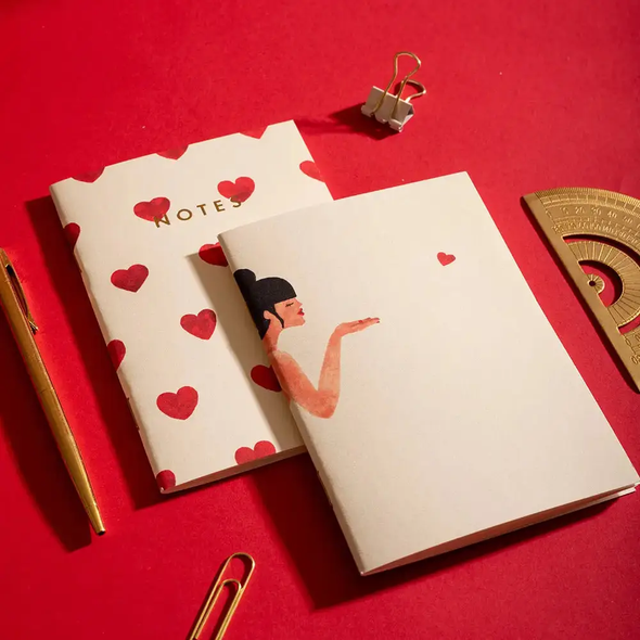 Bisou - Duo de carnets de poche A6