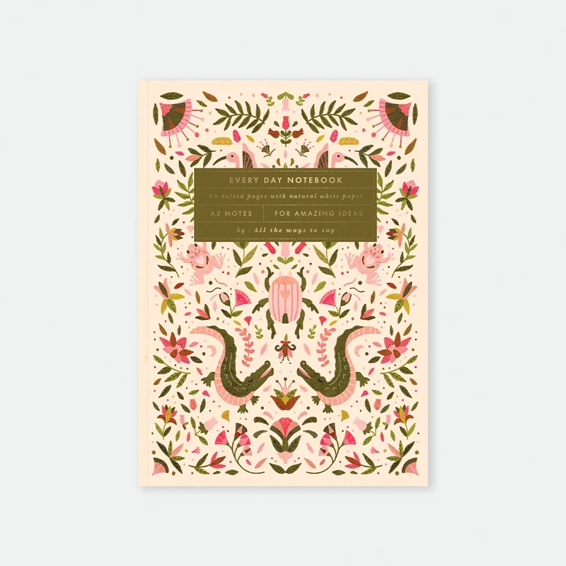 Pink Croco - Carnet A5