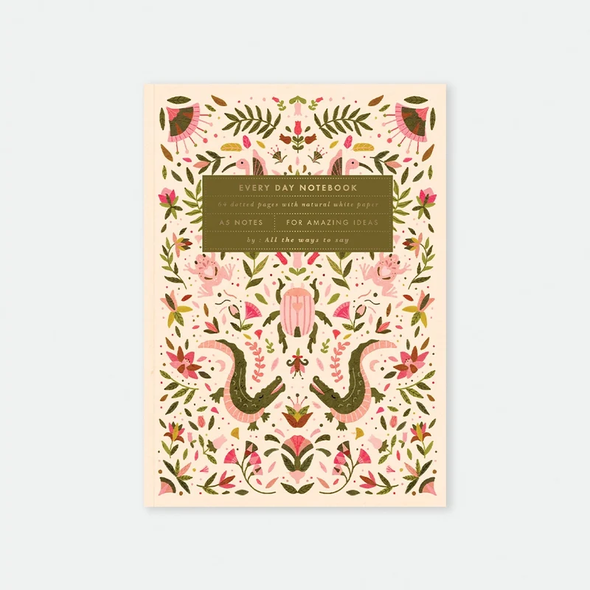 Pink Croco - Carnet A5