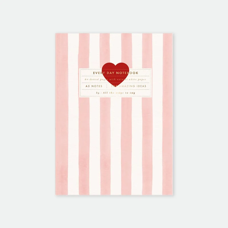 Pink stripes - Carnet A5