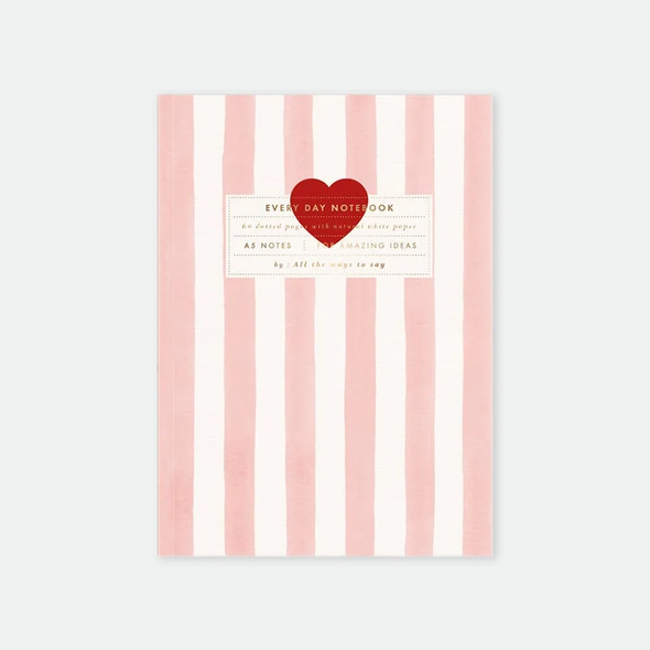 Pink stripes - Carnet A5
