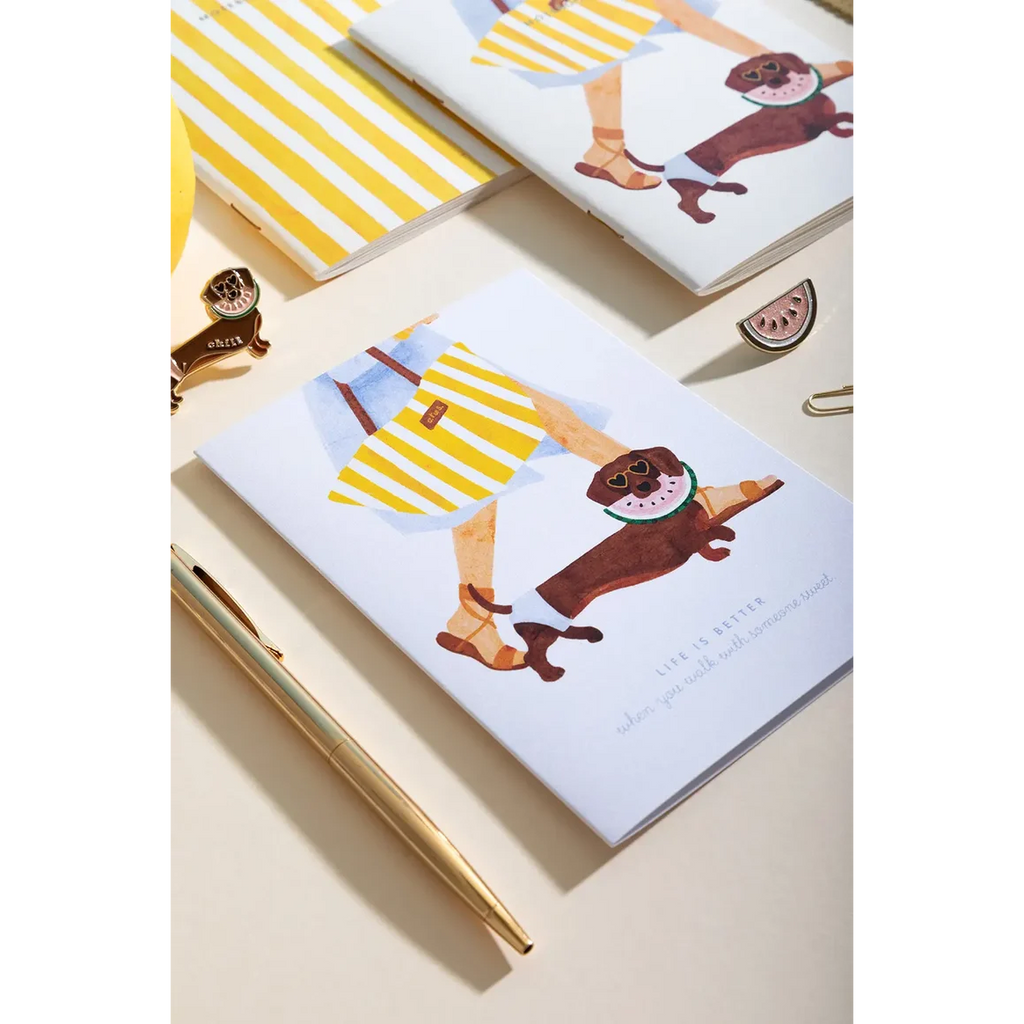 Summer Dachshund - Carte de voeux