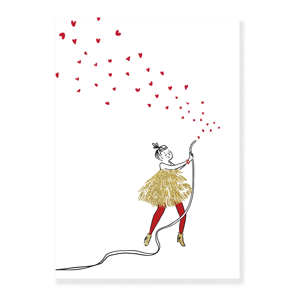 Affiche A5 - Jet de coeurs
