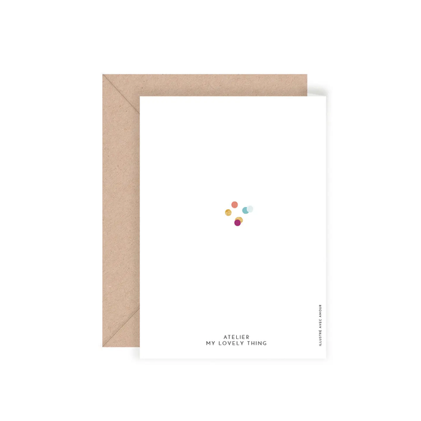 Carte de voeux - Joyeux anniversaire confettis garçon