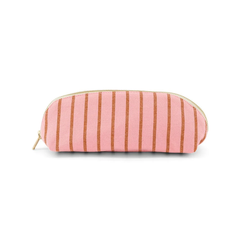 Trousse Gaston - Rayures tennis Pecan / Strawberry