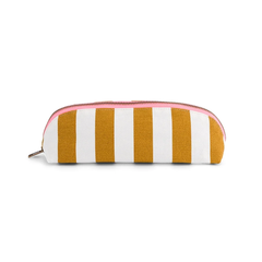 Trousse Gaston - Rayures Ecru / Caramel