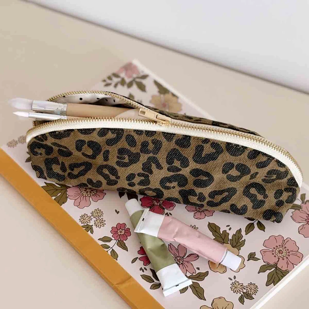 Trousse Gaston - Léopard Graou Olive