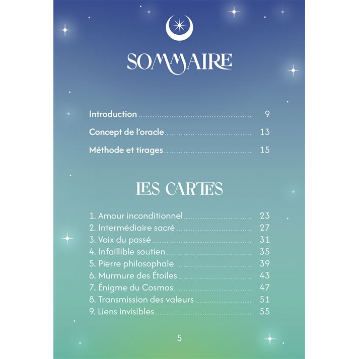 Cartes Oracle Messages des Guides de Lumière