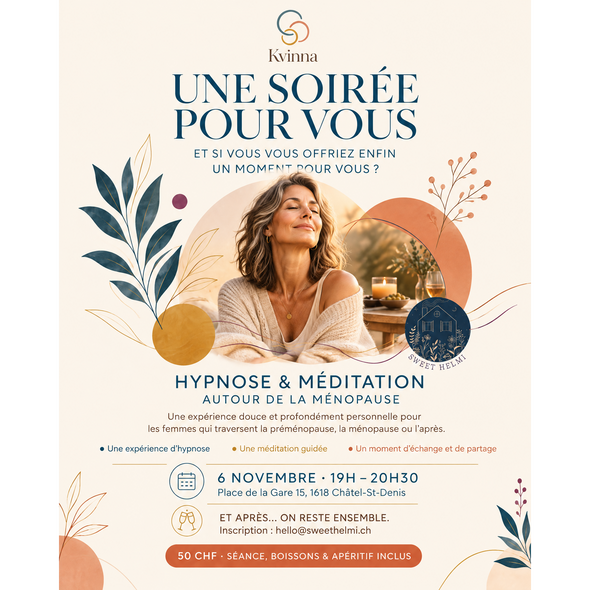 Atelier "Hypnose & Méditation autour de la Ménopause"