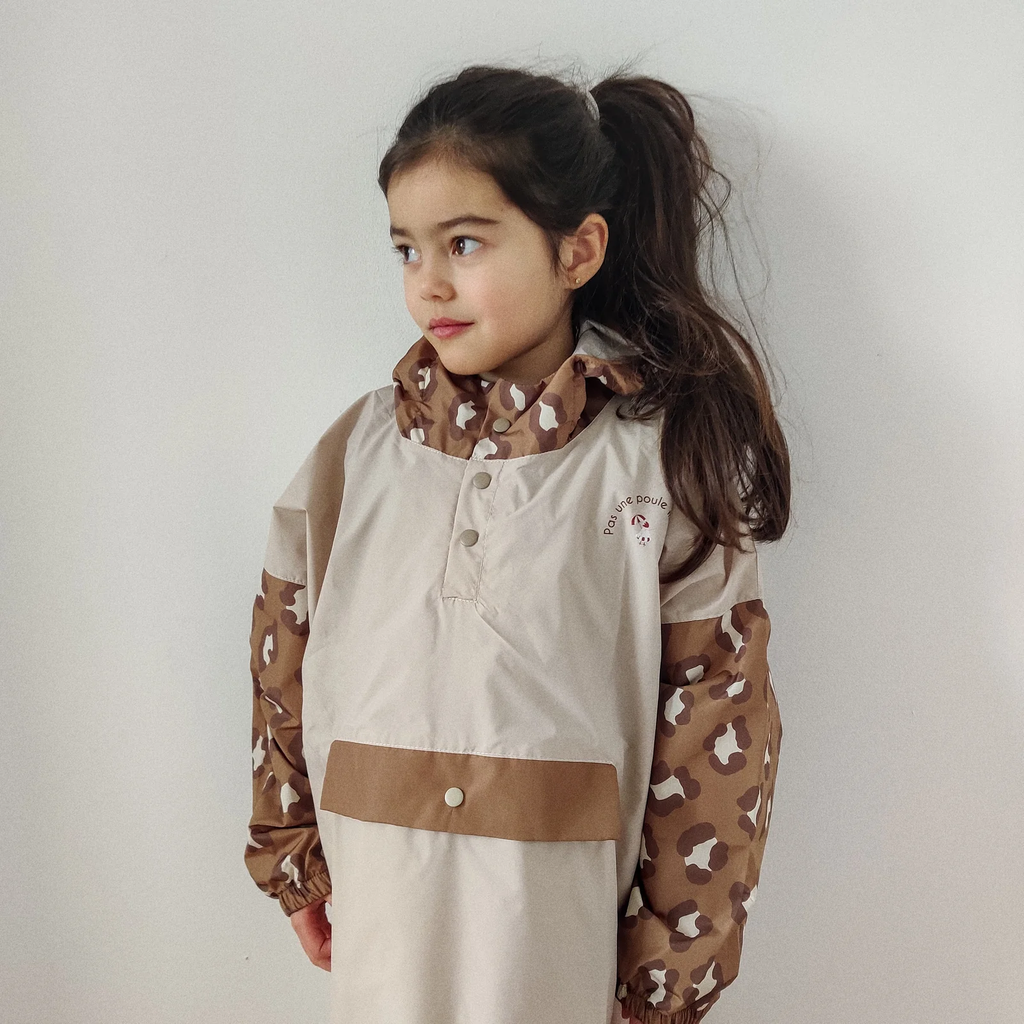 Poncho long Léopard Kids