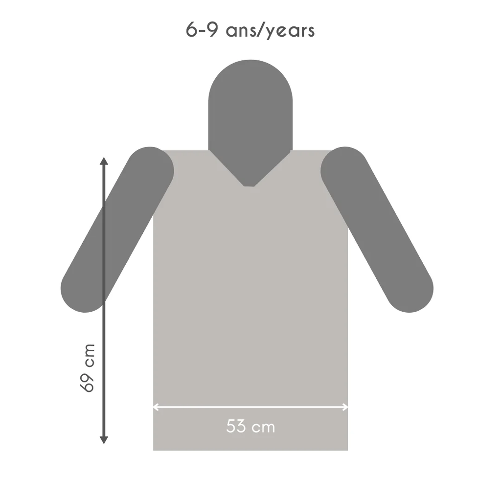 Poncho long Blue Leo Kids