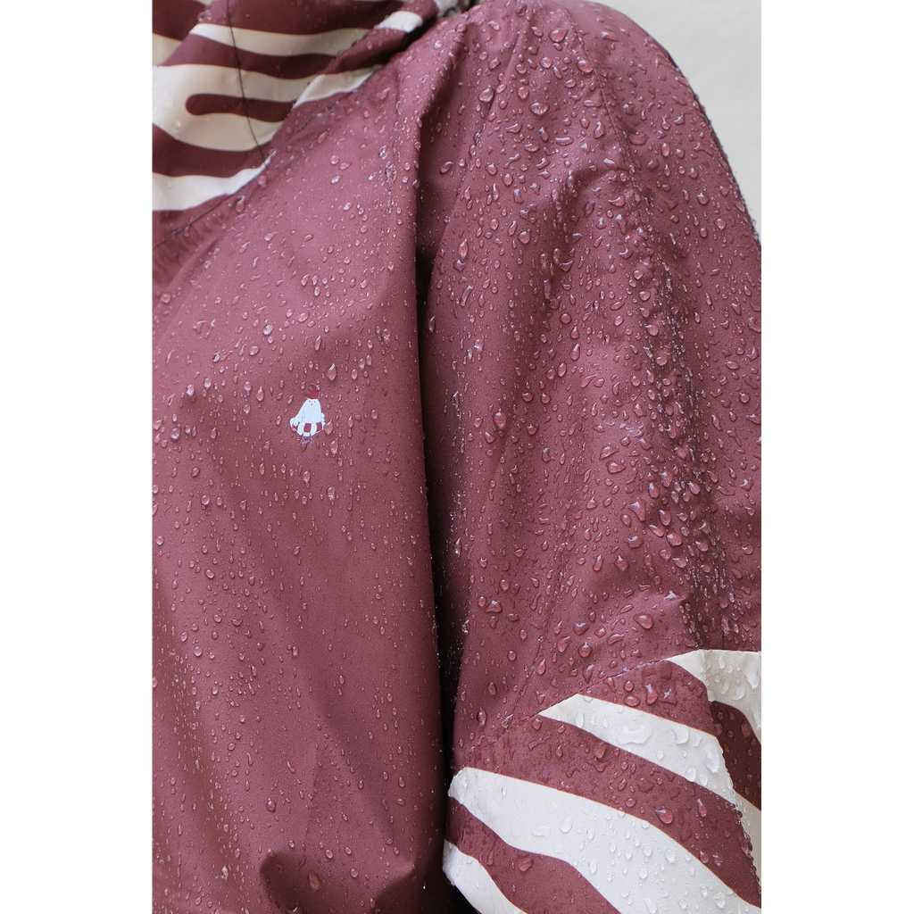 Poncho court Chocolate Zebra