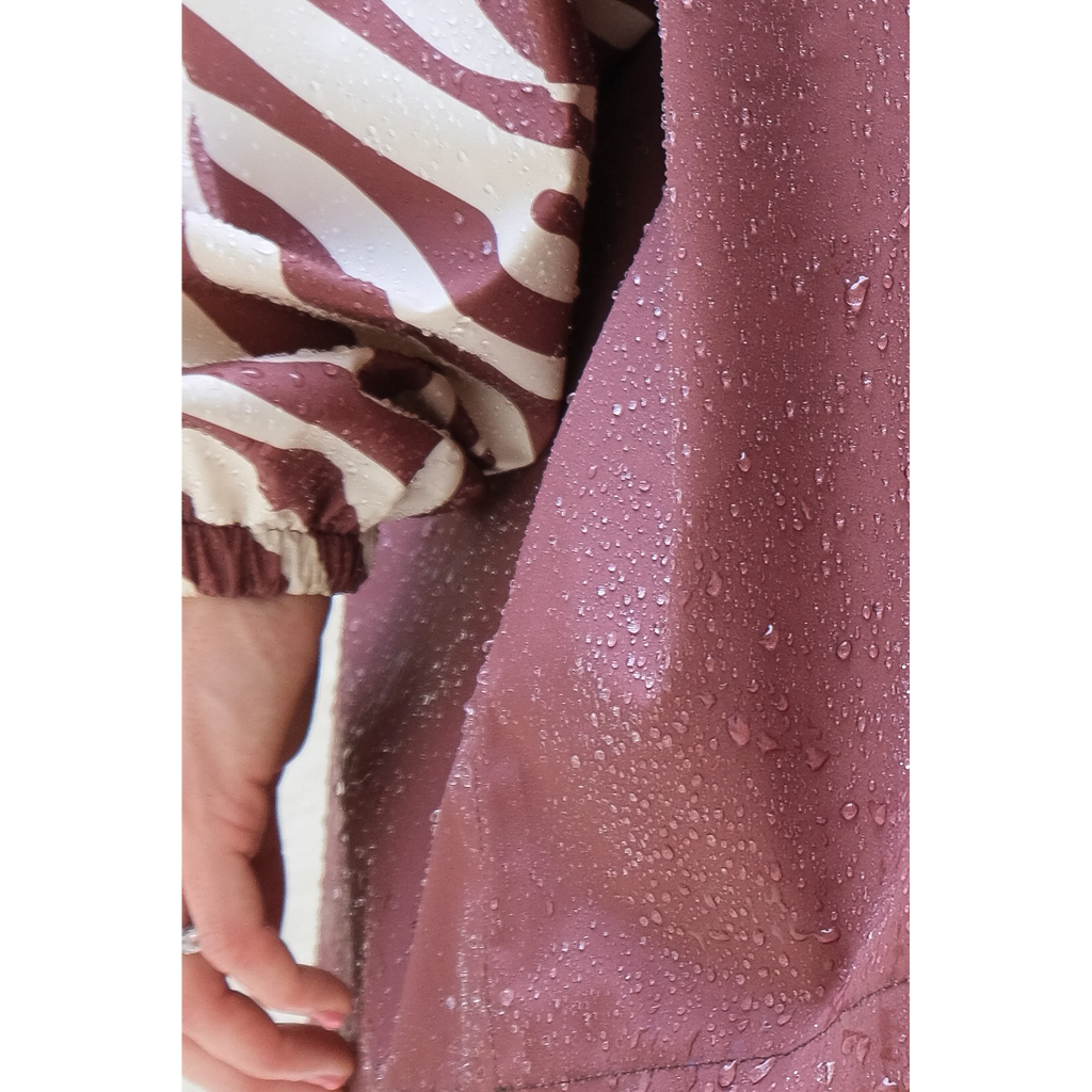 Poncho court Chocolate Zebra