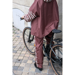 Poncho court Chocolate Zebra