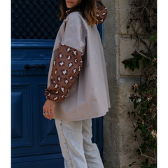Poncho court Léopard