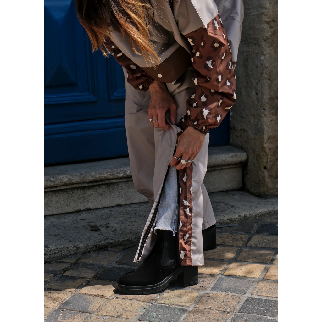 Poncho court Léopard