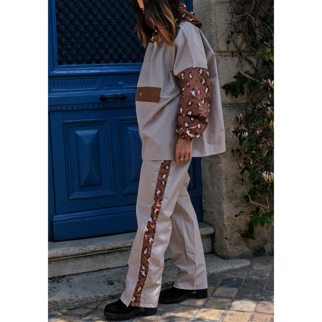 Poncho court Léopard